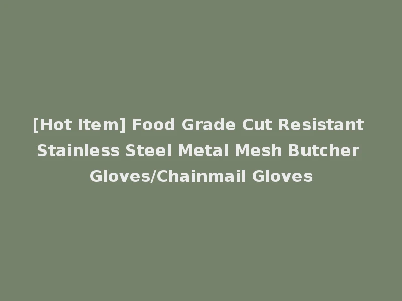 [Hot Item] Food Grade Cut Resistant Stainless Steel Metal Mesh Butcher Gloves/Chainmail Gloves