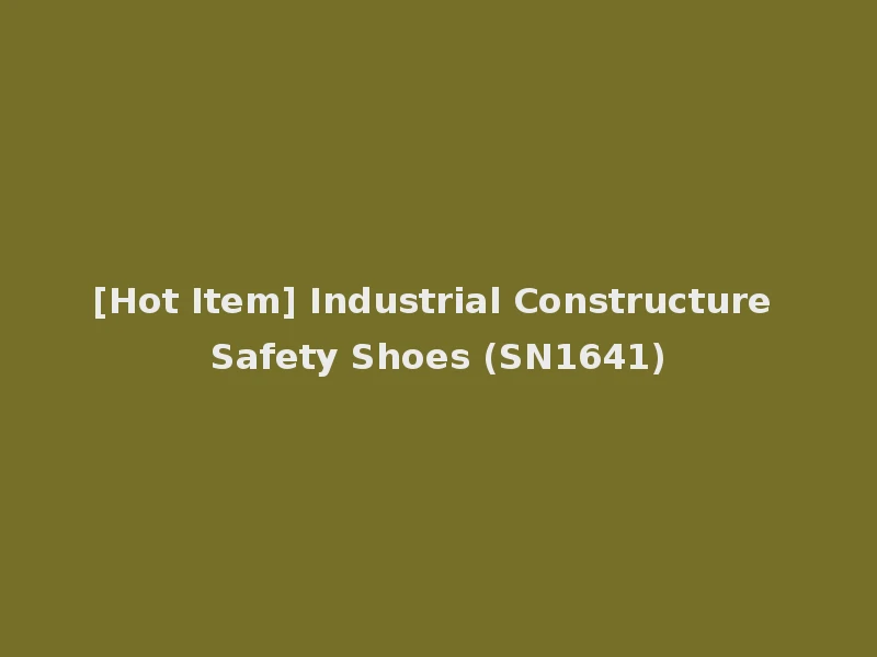 [Hot Item] Industrial Constructure Safety Shoes (SN1641)