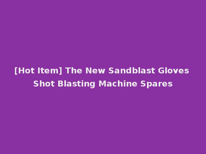 [Hot Item] The New Sandblast Gloves Shot Blasting Machine Spares