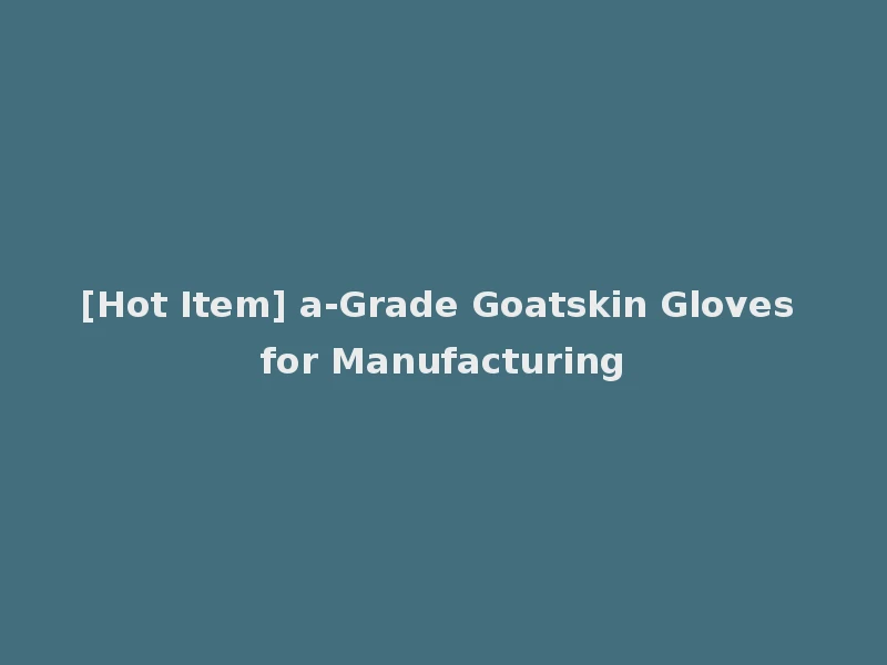 [Hot Item] a-Grade Goatskin Gloves for Manufacturing