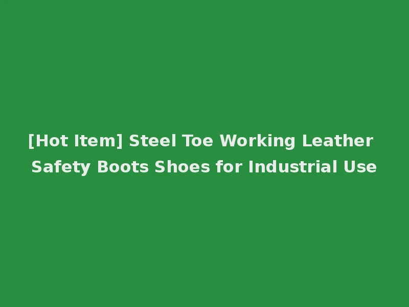[Hot Item] Steel Toe Working Leather Safety Boots Shoes for Industrial Use