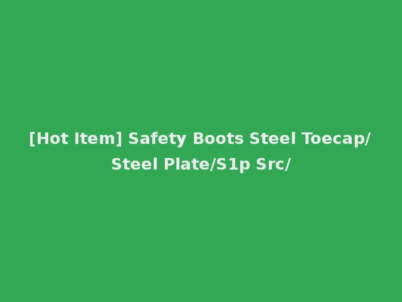 [Hot Item] Safety Boots Steel Toecap/Steel Plate/S1p Src/