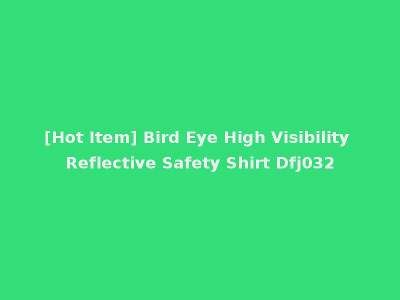 [Hot Item] Bird Eye High Visibility Reflective Safety Shirt Dfj032