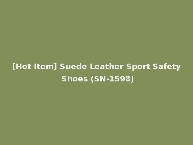 [Hot Item] Suede Leather Sport Safety Shoes (SN-1598)