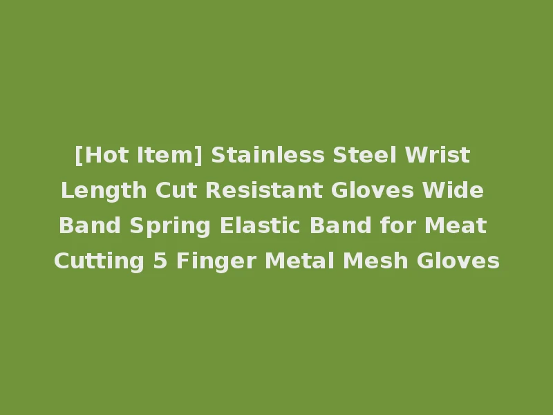 [Hot Item] Stainless Steel Wrist Length Cut Resistant Gloves Wide Band Spring Elastic Band for Meat Cutting 5 Finger Metal Mesh Gloves