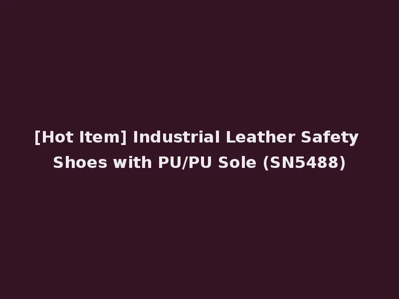 [Hot Item] Industrial Leather Safety Shoes with PU/PU Sole (SN5488)