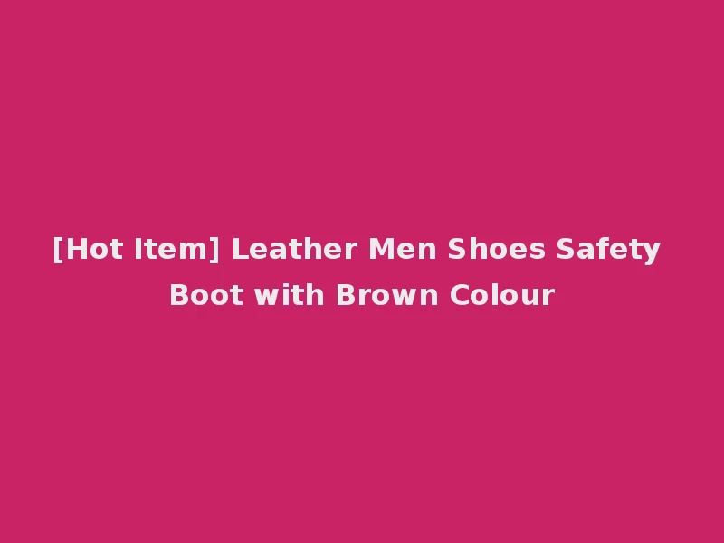 [Hot Item] Leather Men Shoes Safety Boot with Brown Colour