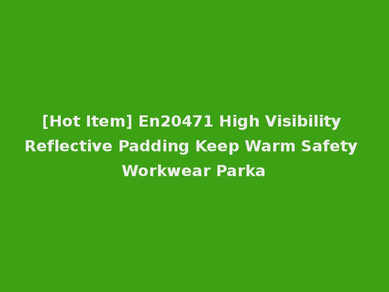 [Hot Item] En20471 High Visibility Reflective Padding Keep Warm Safety Workwear Parka