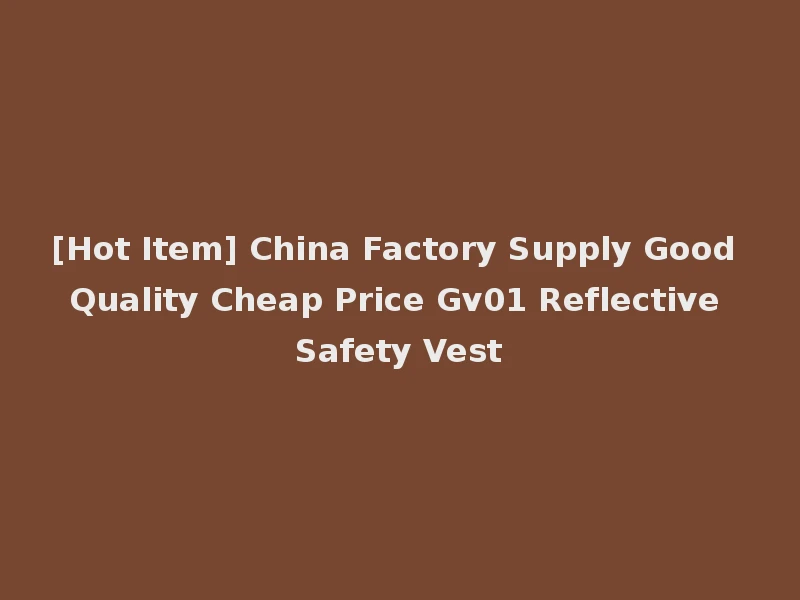 [Hot Item] China Factory Supply Good Quality Cheap Price Gv01 Reflective Safety Vest
