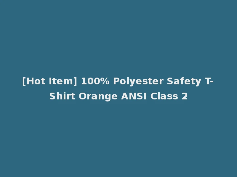 [Hot Item] 100% Polyester Safety T-Shirt Orange ANSI Class 2
