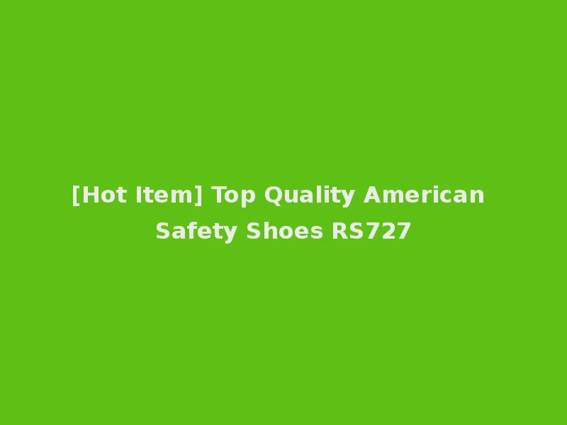 [Hot Item] Top Quality American Safety Shoes RS727