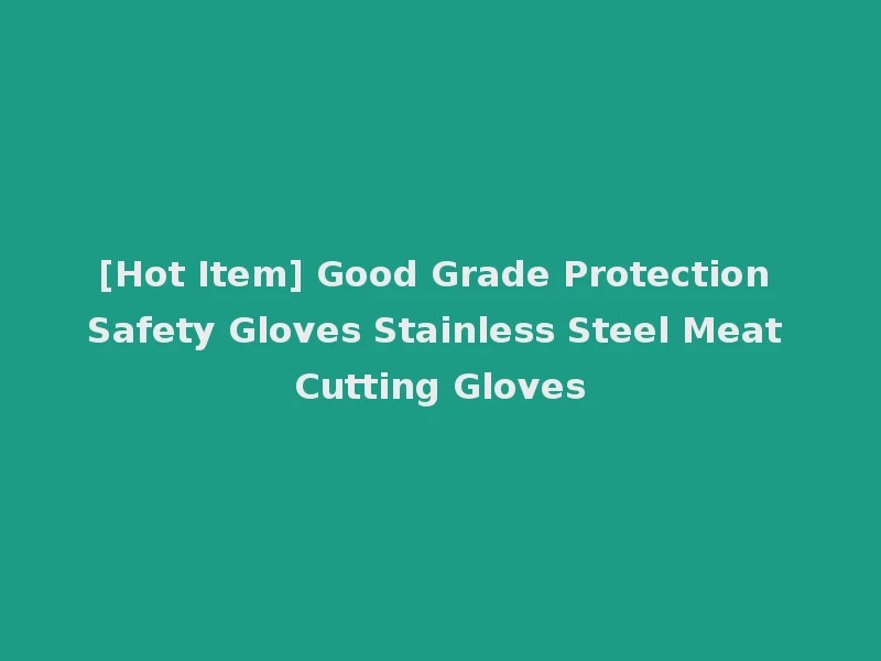 [Hot Item] Good Grade Protection Safety Gloves Stainless Steel Meat Cutting Gloves