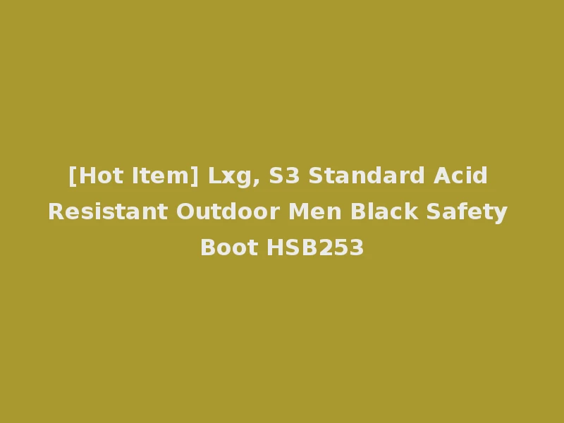 [Hot Item] Lxg, S3 Standard Acid Resistant Outdoor Men Black Safety Boot HSB253