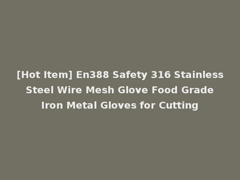 [Hot Item] En388 Safety 316 Stainless Steel Wire Mesh Glove Food Grade Iron Metal Gloves for Cutting