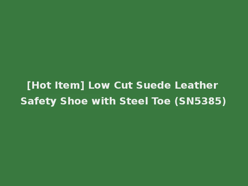 [Hot Item] Low Cut Suede Leather Safety Shoe with Steel Toe (SN5385)