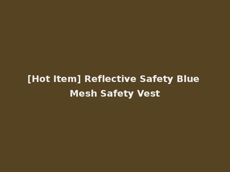 [Hot Item] Reflective Safety Blue Mesh Safety Vest