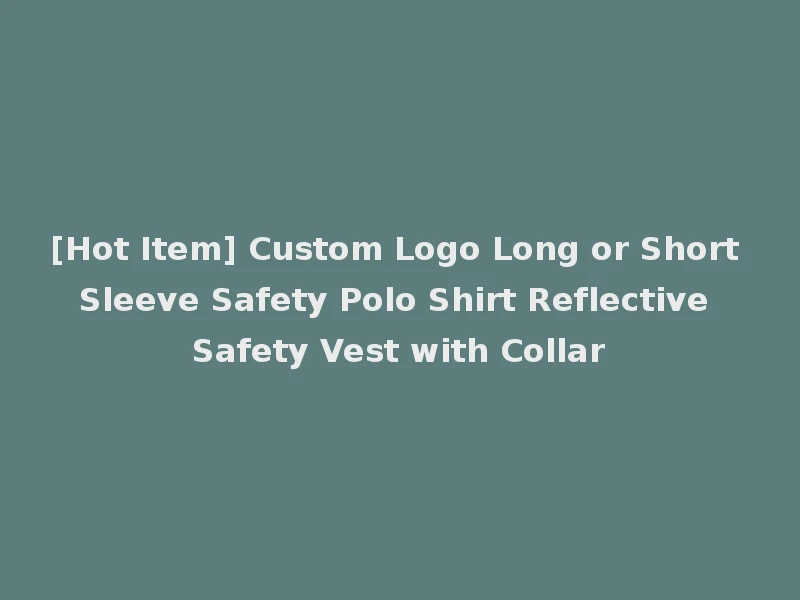 [Hot Item] Custom Logo Long or Short Sleeve Safety Polo Shirt Reflective Safety Vest with Collar