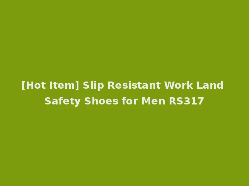 [Hot Item] Slip Resistant Work Land Safety Shoes for Men RS317