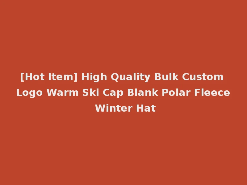 [Hot Item] High Quality Bulk Custom Logo Warm Ski Cap Blank Polar Fleece Winter Hat