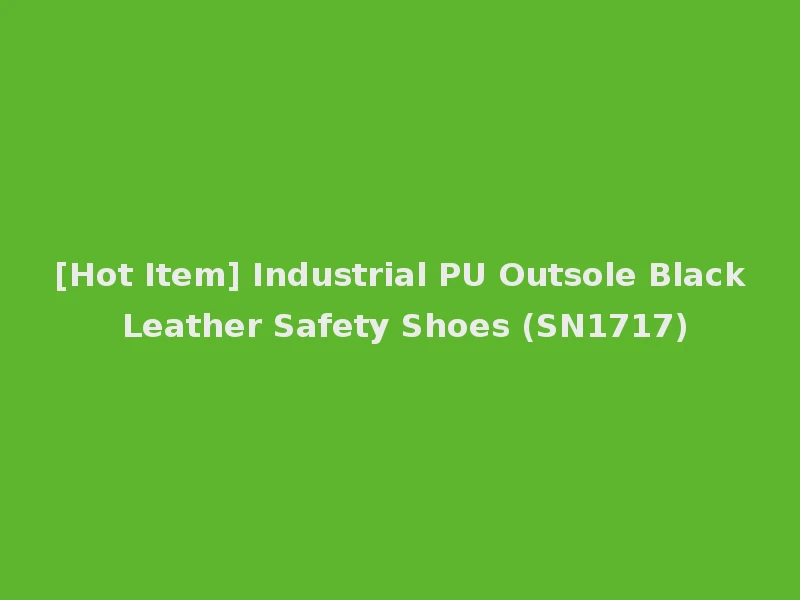 [Hot Item] Industrial PU Outsole Black Leather Safety Shoes (SN1717)