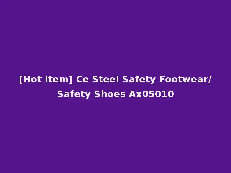 [Hot Item] Ce Steel Safety Footwear/Safety Shoes Ax05010