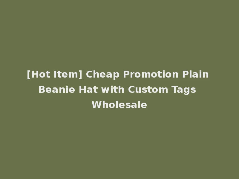 [Hot Item] Cheap Promotion Plain Beanie Hat with Custom Tags Wholesale