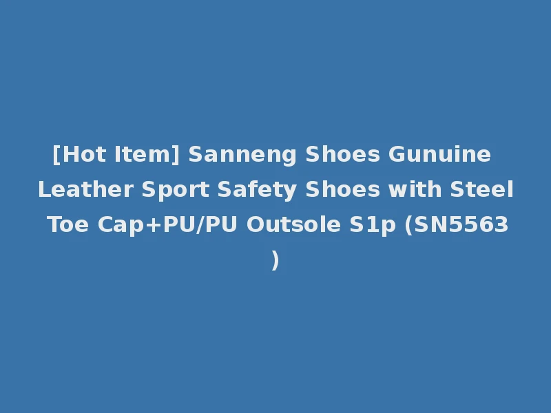 [Hot Item] Sanneng Shoes Gunuine Leather Sport Safety Shoes with Steel Toe Cap+PU/PU Outsole S1p (SN5563)
