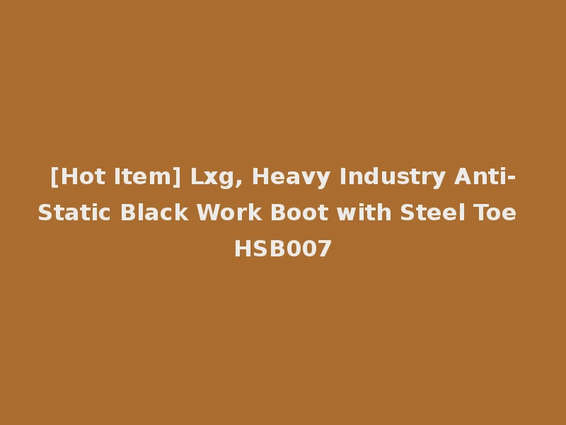 [Hot Item] Lxg, Heavy Industry Anti-Static Black Work Boot with Steel Toe HSB007