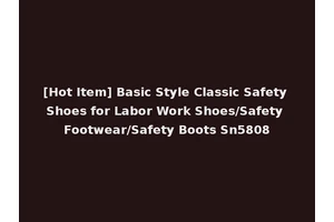 [Hot Item] Basic Style Classic Safety Shoes for Labor Work Shoes/Safety Footwear/Safety Boots Sn5808