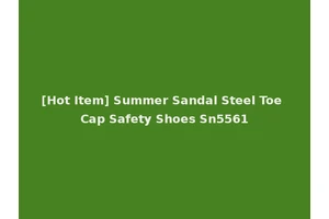[Hot Item] Summer Sandal Steel Toe Cap Safety Shoes Sn5561