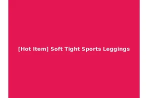 [Hot Item] Soft Tight Sports Leggings