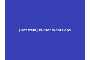 [Hot Item] Winter Wool Caps