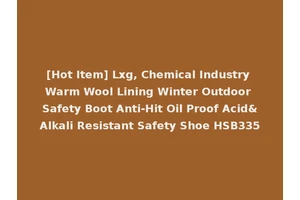 [Hot Item] Lxg, Chemical Industry Warm Wool Lining Winter Outdoor Safety Boot Anti-Hit Oil Proof Acid&Alkali Resistant Safety Shoe HSB335