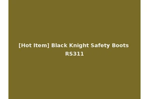 [Hot Item] Black Knight Safety Boots RS311