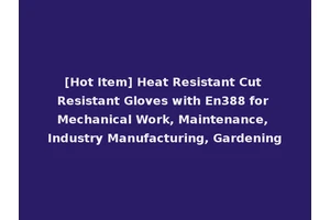 [Hot Item] Heat Resistant Cut Resistant Gloves with En388 for Mechanical Work, Maintenance, Industry Manufacturing, Gardening