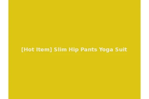 [Hot Item] Slim Hip Pants Yoga Suit