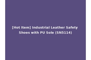 [Hot Item] Industrial Leather Safety Shoes with PU Sole (SN5114)