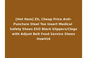 [Hot Item] Zh, Cheap Price Anti-Puncture Steel Toe Insert Medical Safety Shoes ESD Black Slippers/Clogs with Adjust Belt Food Service Shoes Hsw016