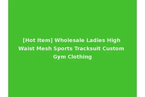 [Hot Item] Wholesale Ladies High Waist Mesh Sports Tracksuit Custom Gym Clothing
