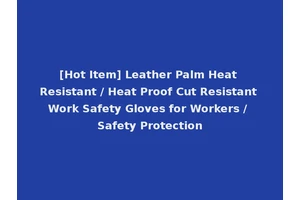 [Hot Item] Leather Palm Heat Resistant / Heat Proof Cut Resistant Work Safety Gloves for Workers / Safety Protection