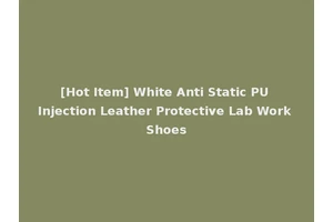 [Hot Item] White Anti Static PU Injection Leather Protective Lab Work Shoes