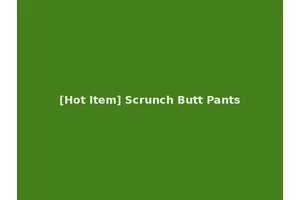 [Hot Item] Scrunch Butt Pants