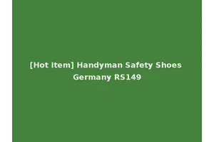 [Hot Item] Handyman Safety Shoes Germany RS149