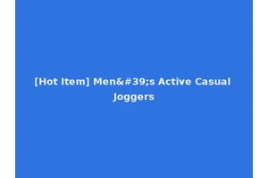 [Hot Item] Men's Active Casual Joggers