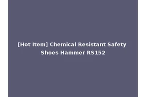 [Hot Item] Chemical Resistant Safety Shoes Hammer RS152
