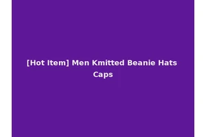 [Hot Item] Men Kmitted Beanie Hats Caps
