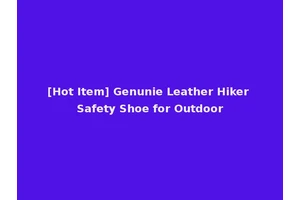 [Hot Item] Genunie Leather Hiker Safety Shoe for Outdoor