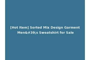 [Hot Item] Sorted Mix Design Garment Men's Sweatshirt for Sale