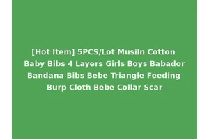 [Hot Item] 5PCS/Lot Musiln Cotton Baby Bibs 4 Layers Girls Boys Babador Bandana Bibs Bebe Triangle Feeding Burp Cloth Bebe Collar Scar