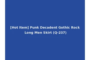 [Hot Item] Punk Decadent Gothic Rock Long Men Skirt (Q-237)